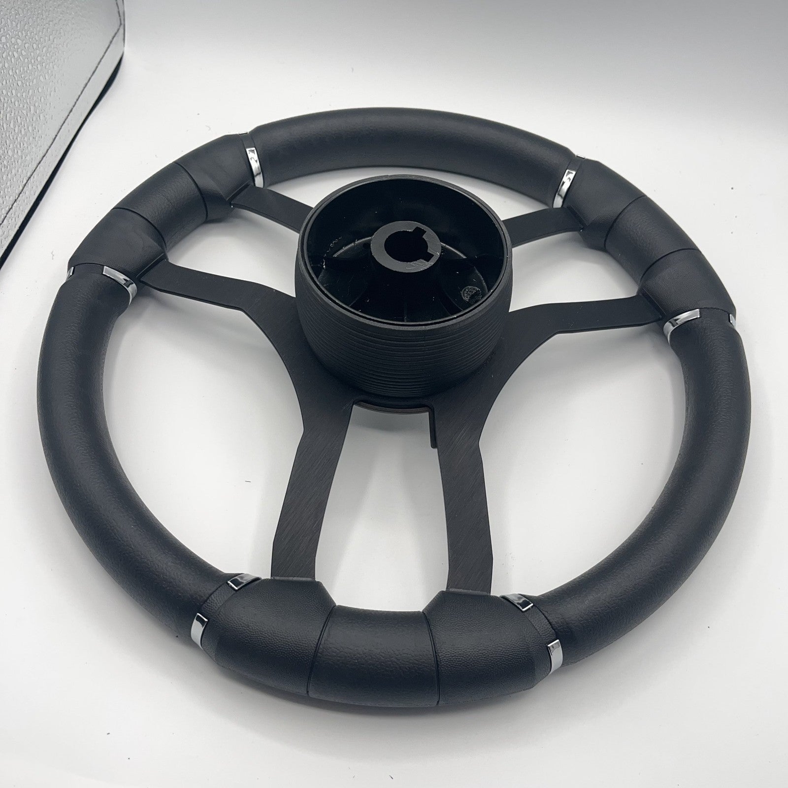 Malera Boat Steering Wheel Black Aluminum Spokes | Moomba Boats