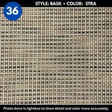 Woven Vinyl Flooring | Basketweave - Straw | 6' Width | Choose Your Length