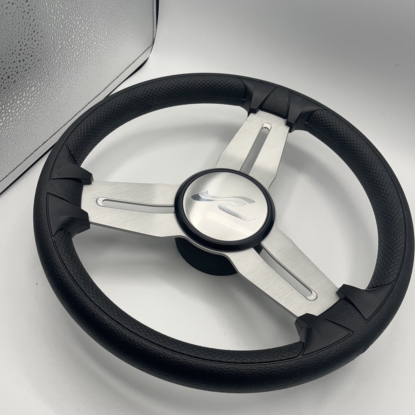 Model 15A Marine Steering Wheel Brushed Alum Spokes | SeaRay Boats