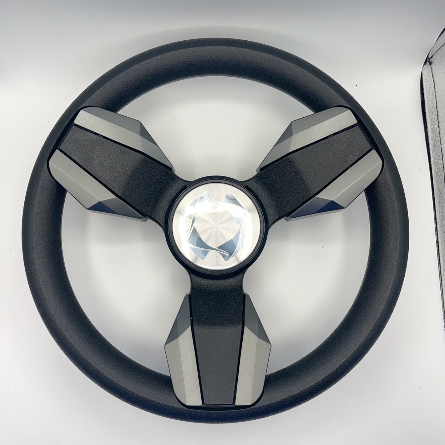Collina Boat Steering Wheel Dark Gray Inserts - Stingray - Keyed ONLY