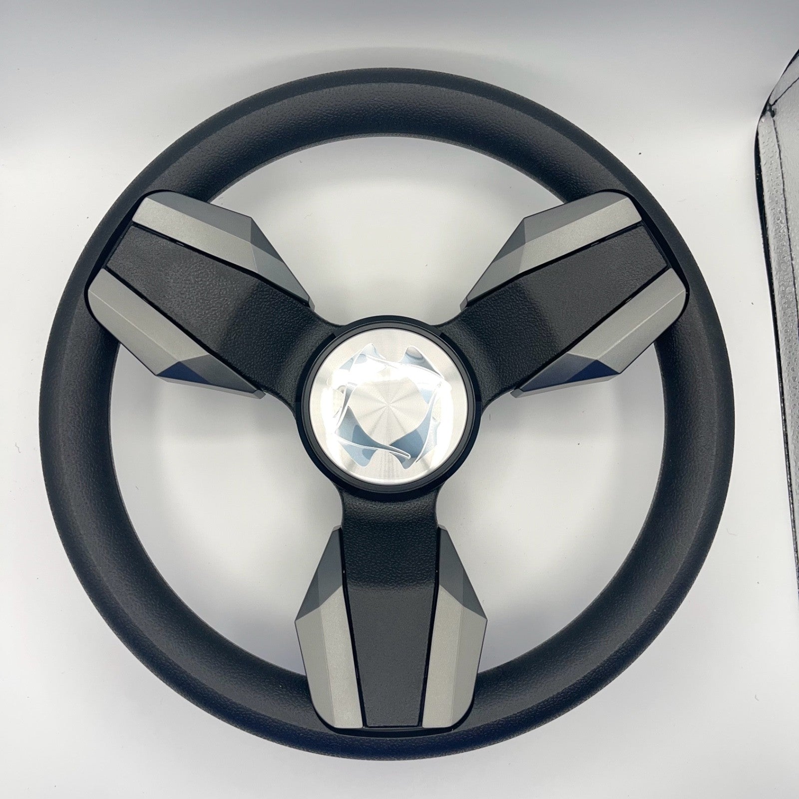 Collina Boat Steering Wheel Dark Gray Inserts - Stingray - Keyed ONLY