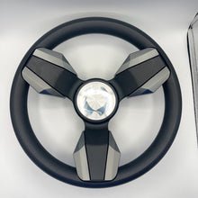 Collina Boat Steering Wheel Dark Gray Inserts - Stingray - Keyed ONLY
