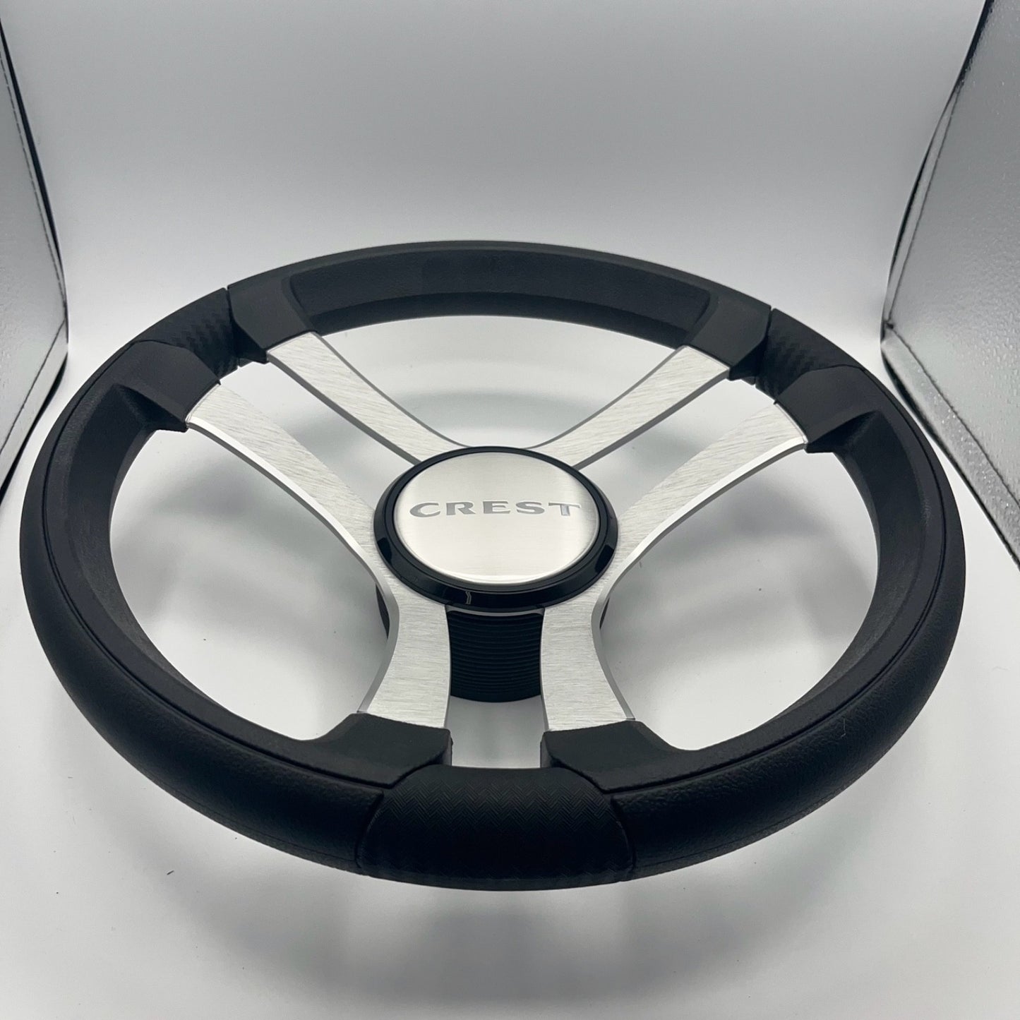 Benaco Boat Steering Wheel Brushed Aluminum Spokes | Crest Boats