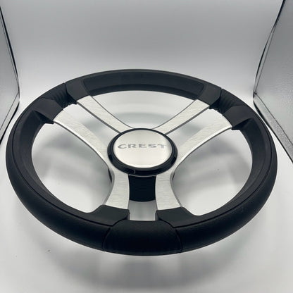 Benaco Boat Steering Wheel Brushed Aluminum Spokes | Crest Boats