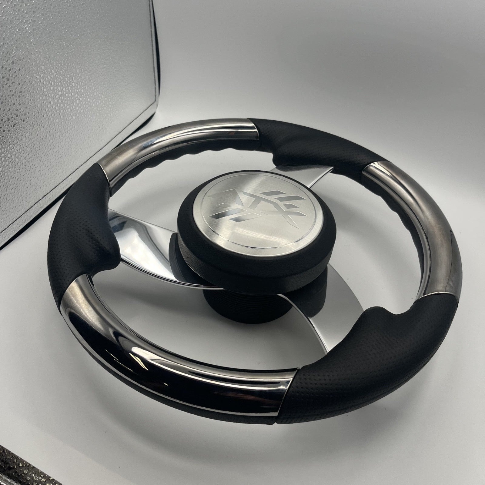 Model M533 Boat Steering Wheel Polished Aluminum Spokes | ATX
