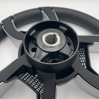 La Corte Boat Steering Wheel Silver Inserts | Gussi Italia Logo