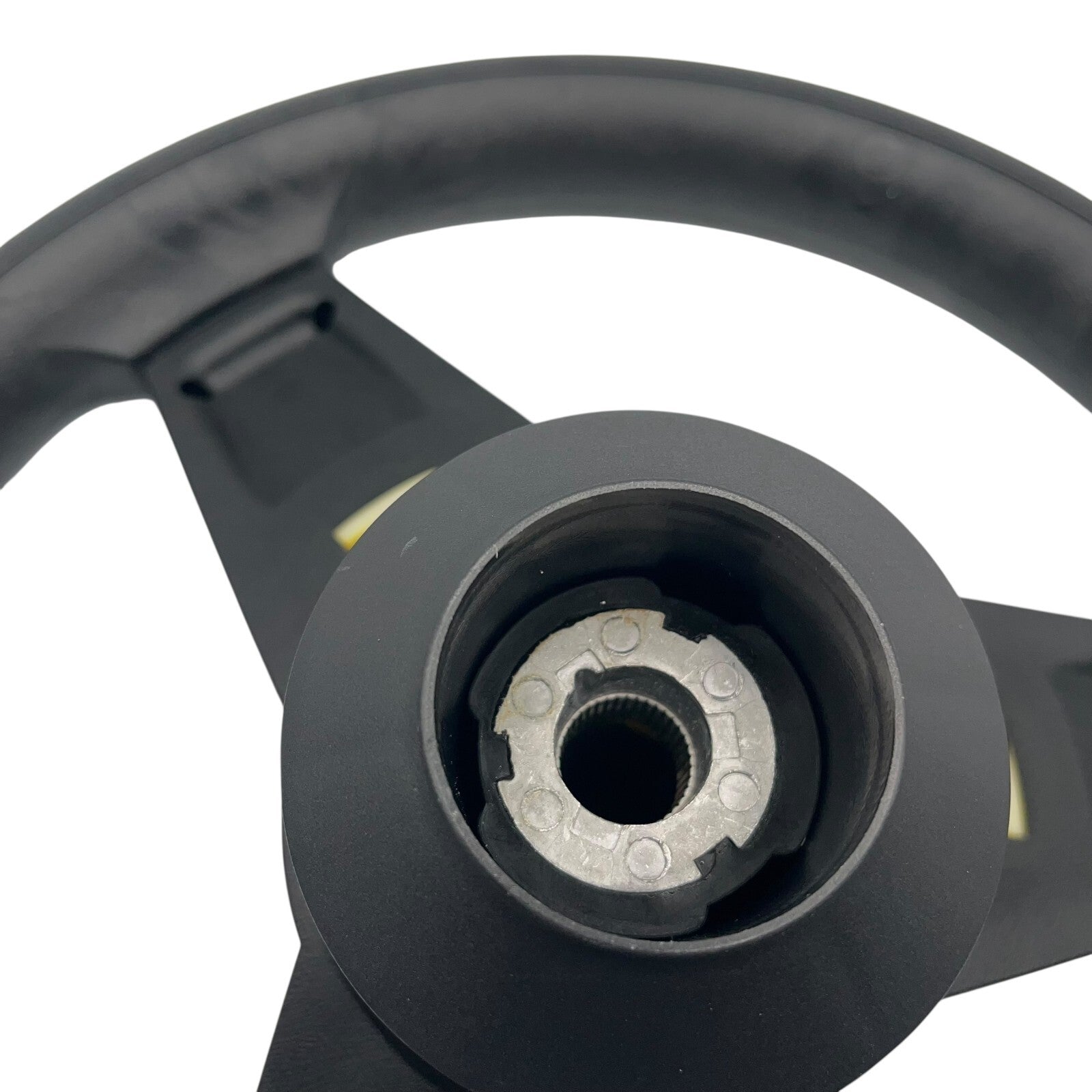 Giazza Golf Cart Steering E-Z-GO HUB Soft Touch Rim ABS Spokes - Yellow Inserts