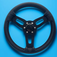 Model 15 Boat Steering Wheel Black Brushed Alum Spokes |Blank