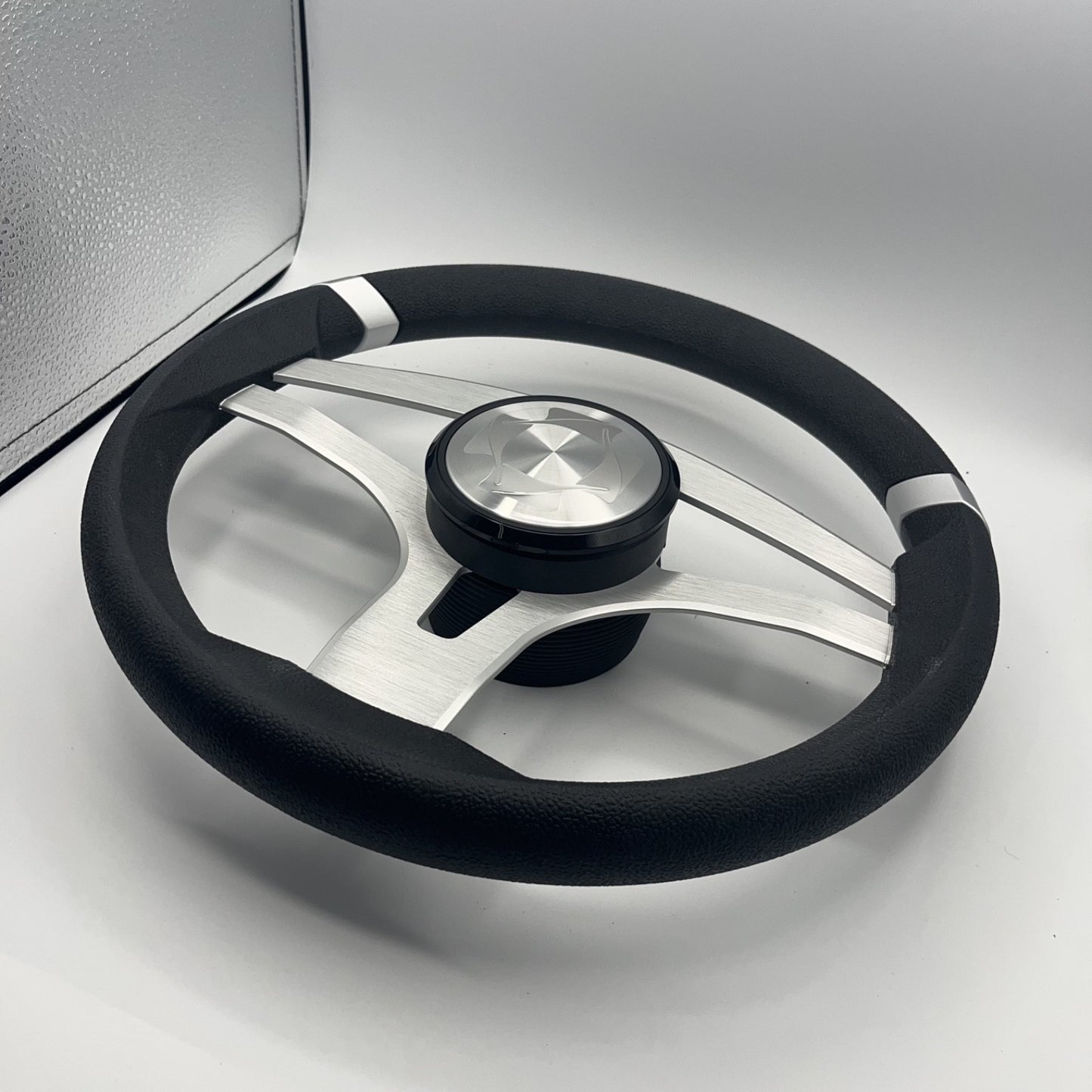 Badia Boat Steering Wheel Brushed Aluminum Spokes | Stingray