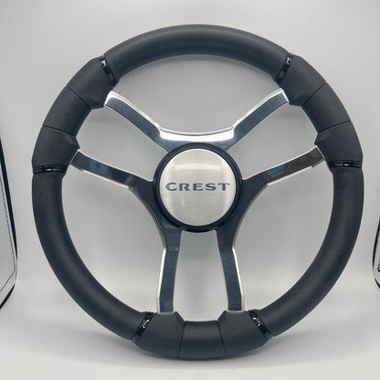 Malera Boat Steering Wheel Chrome Spokes | Crest