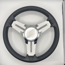 Model 15 Marine Steering Wheel Brushed Aluminum Spokes | Blank Center