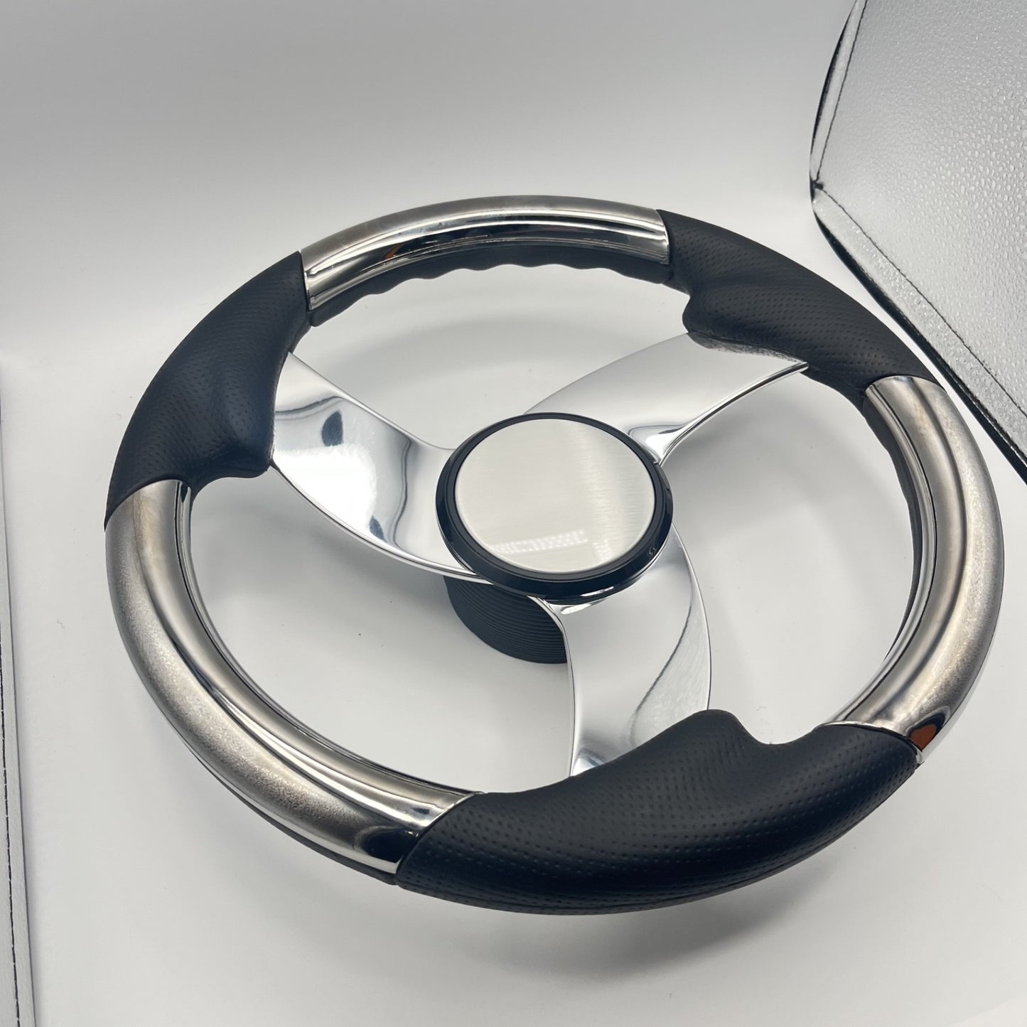 Model M533 Boat Steering Wheel Polished Alum Spoke | Plain