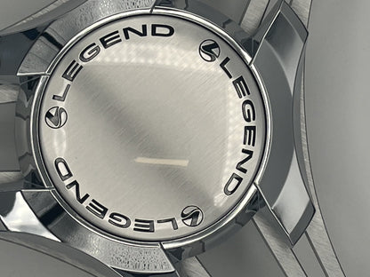 Verona Boat Steering Wheel Gray Brushed Aluminum Spokes | Legend Boats Logo