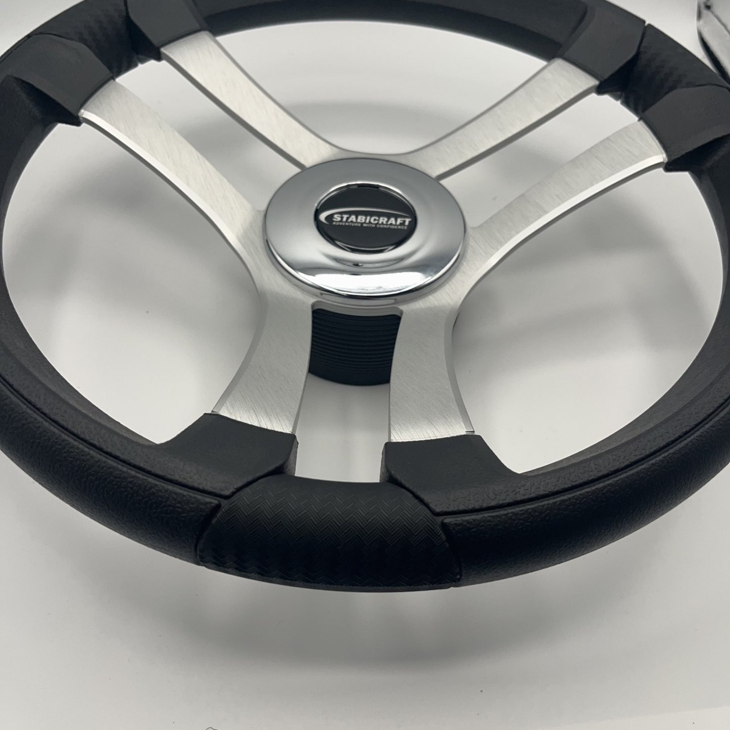Benaco Boat Steering Wheel Brushed Aluminum Spokes | Stabicraft