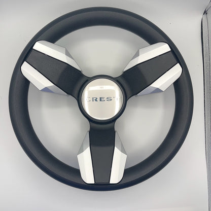 Collina Boat Steering Wheel Brushed Inserts - Keyed ONLY