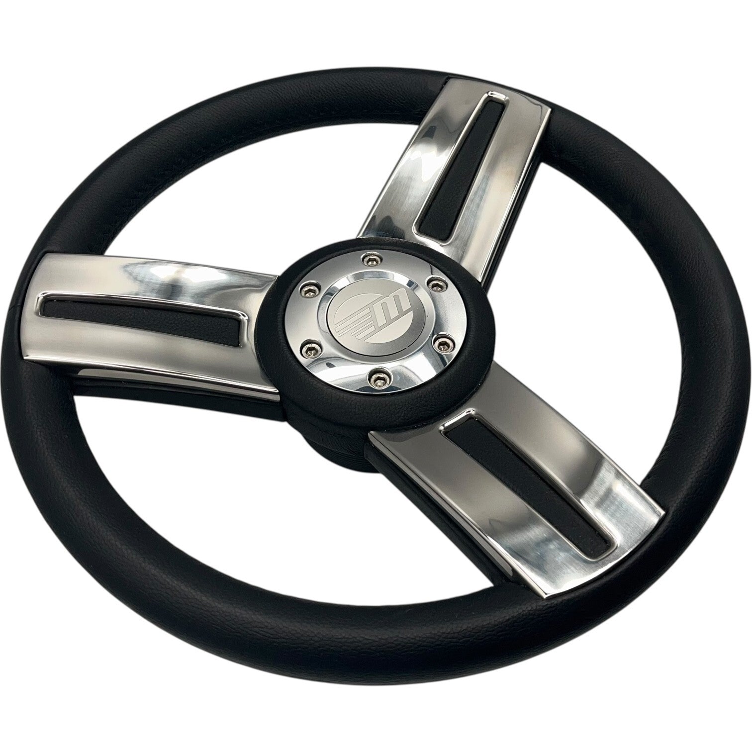 Gussi Italia Marine Steering Wheel Stainless Steel Spoke Soft Touch Rim | Malibu