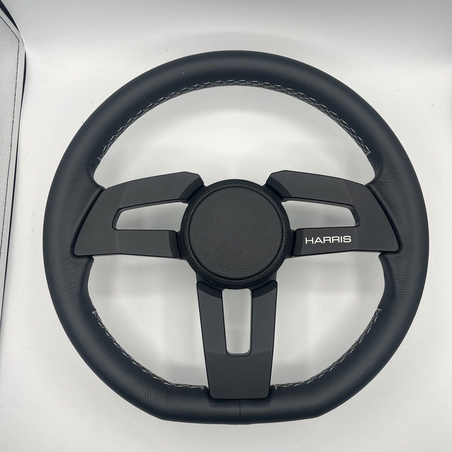 Gussi Italia Boat Sinel Steering Wheel Black Billet Aluminum Spoke | Harris