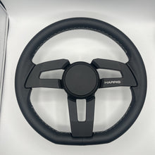 Sinel Boat Steering Wheel Black Billet Aluminum Spoke | Harris