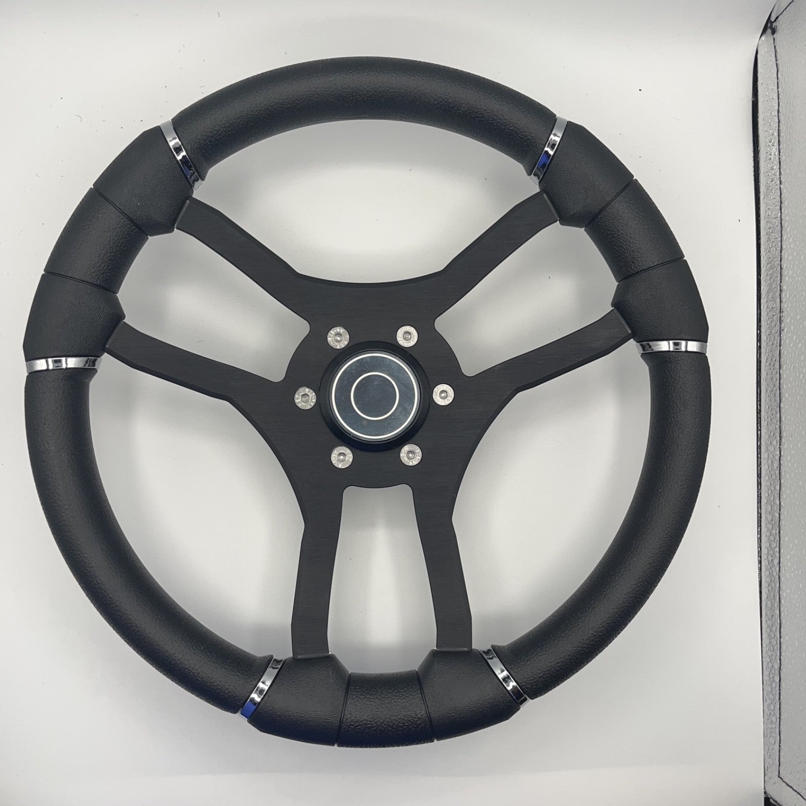 Malera Boat Steering Wheel Black Aluminum Spokes | Target Snap-in