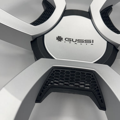 La Corte Boat Steering Wheel Silver Inserts | Gussi Italia Logo