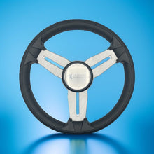 Model 15 Marine Steering Wheel Brush Alum Spokes | Seastar Solutions Logo