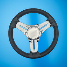 Model 15 Marine Steering Wheel Brush Alum Spokes | Blank Chrome