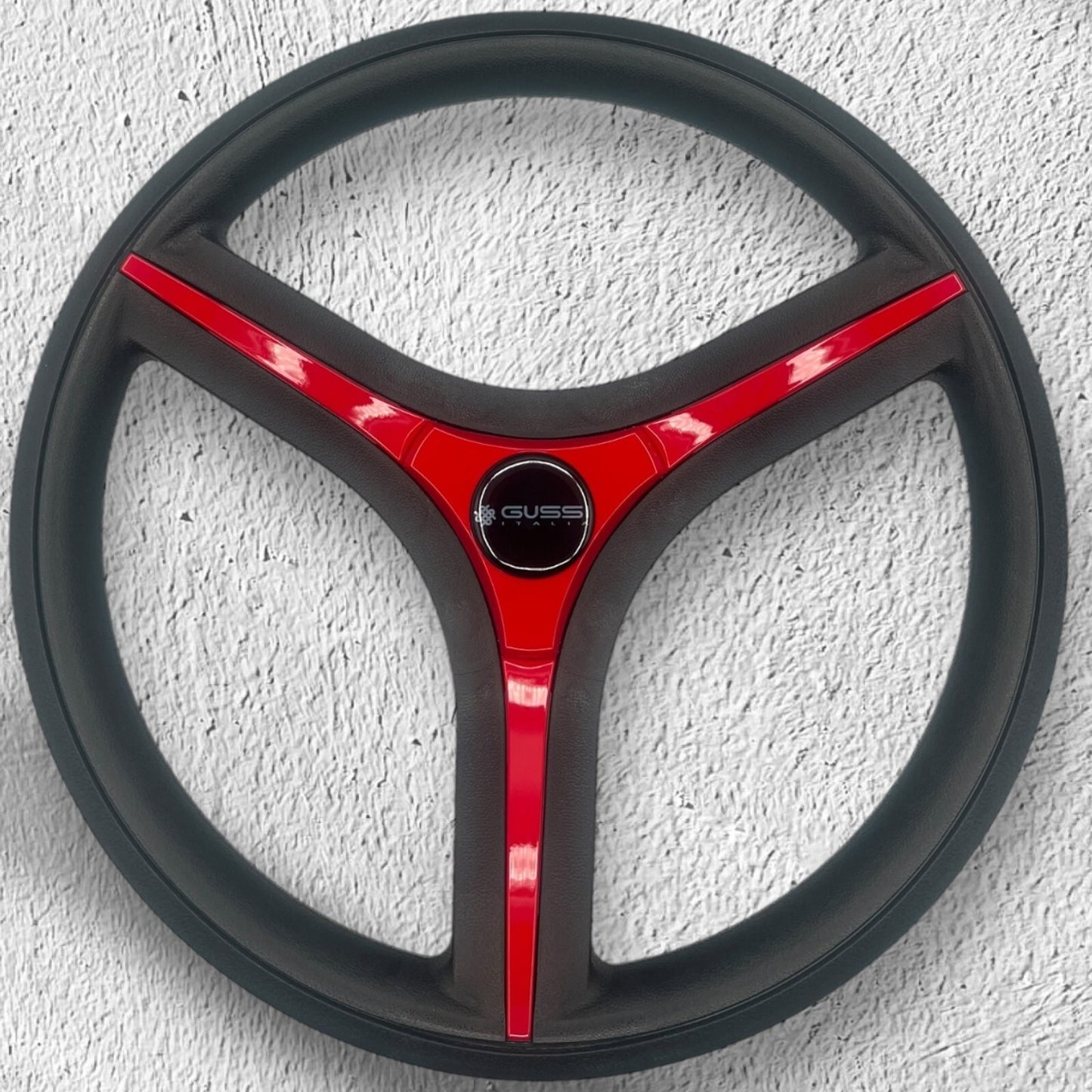 Brenta Black & Red Golf Cart Steering Wheel Fits CLUBCAR PRECEDENT