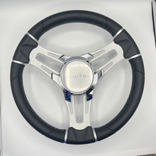 Gussi Italia Boat Steering Wheel Brushed Aluminum Spokes | Manitou Boats