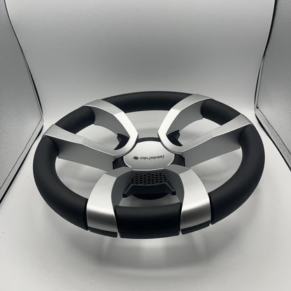 La Corte Boat Steering Wheel Silver Inserts | Gussi Italia Logo