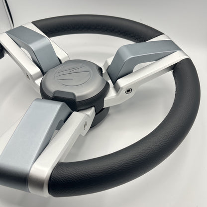 Gussi Italia Marine Steering Wheel Multi Color Gray Aluminum Wheel-PROGL | Tige