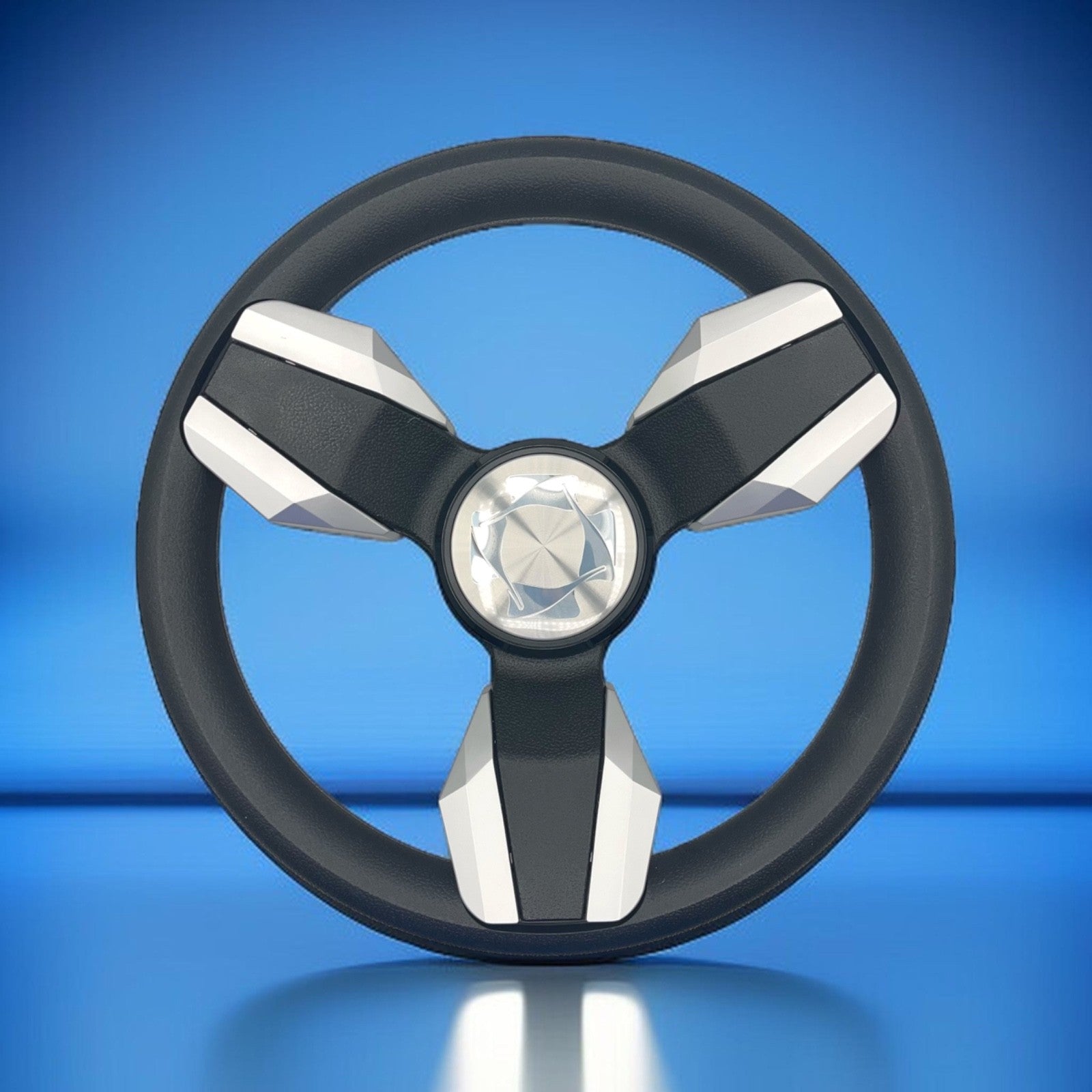Collina Boat Steering Wheel Brushed Inserts - Keyed ONLY