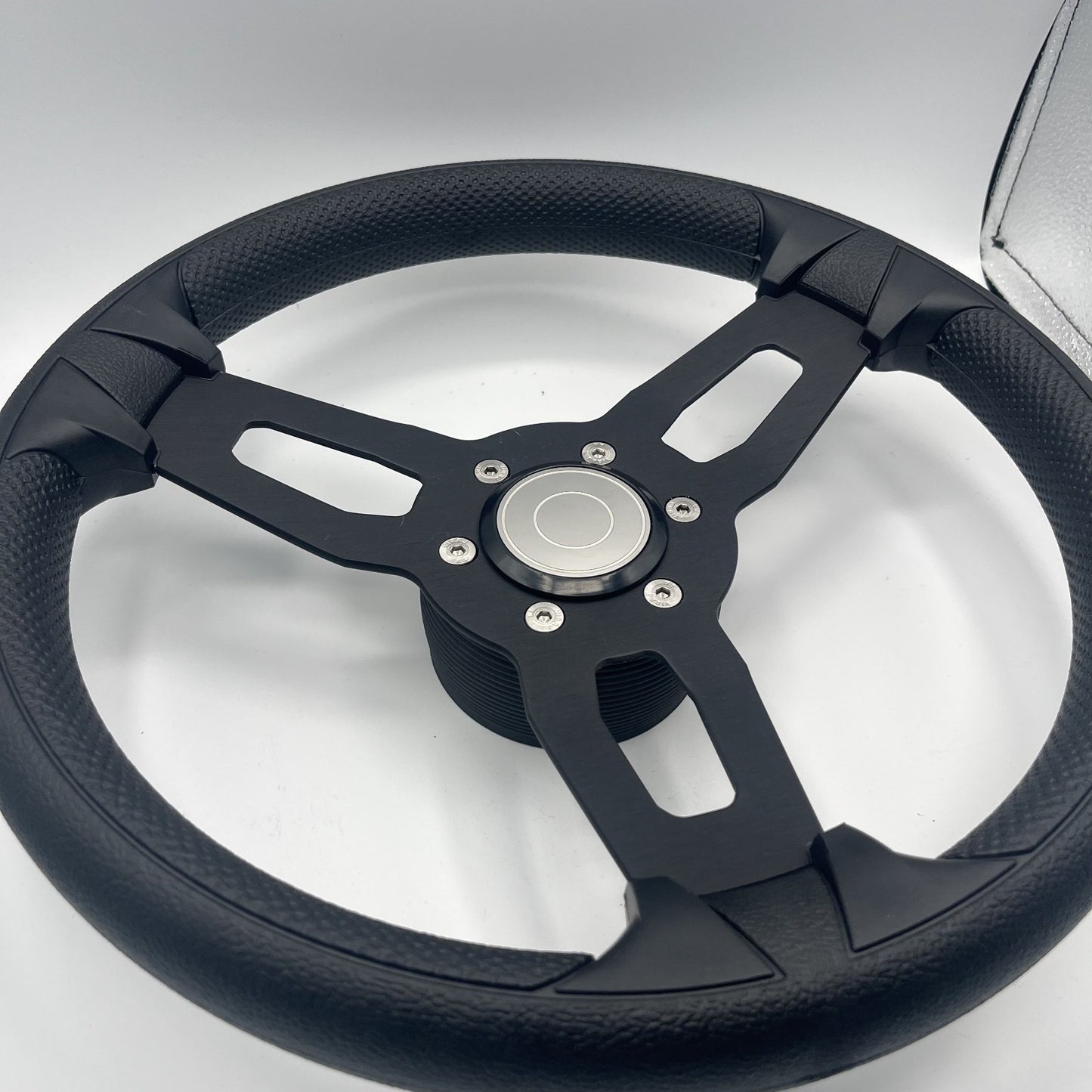 Gussi Italia Model 15 Steering Wheel Blk Brushed Alum Spokes | Target
