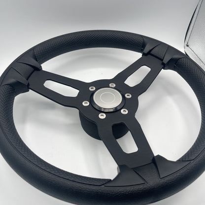 Gussi Italia Model 15 Steering Wheel Blk Brushed Alum Spokes | Target