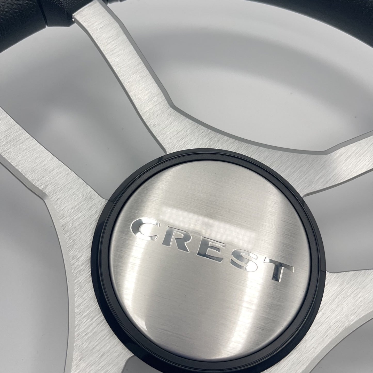 Malera Boat Steering Wheel Brushed Aluminum Spokes | Crest Boats