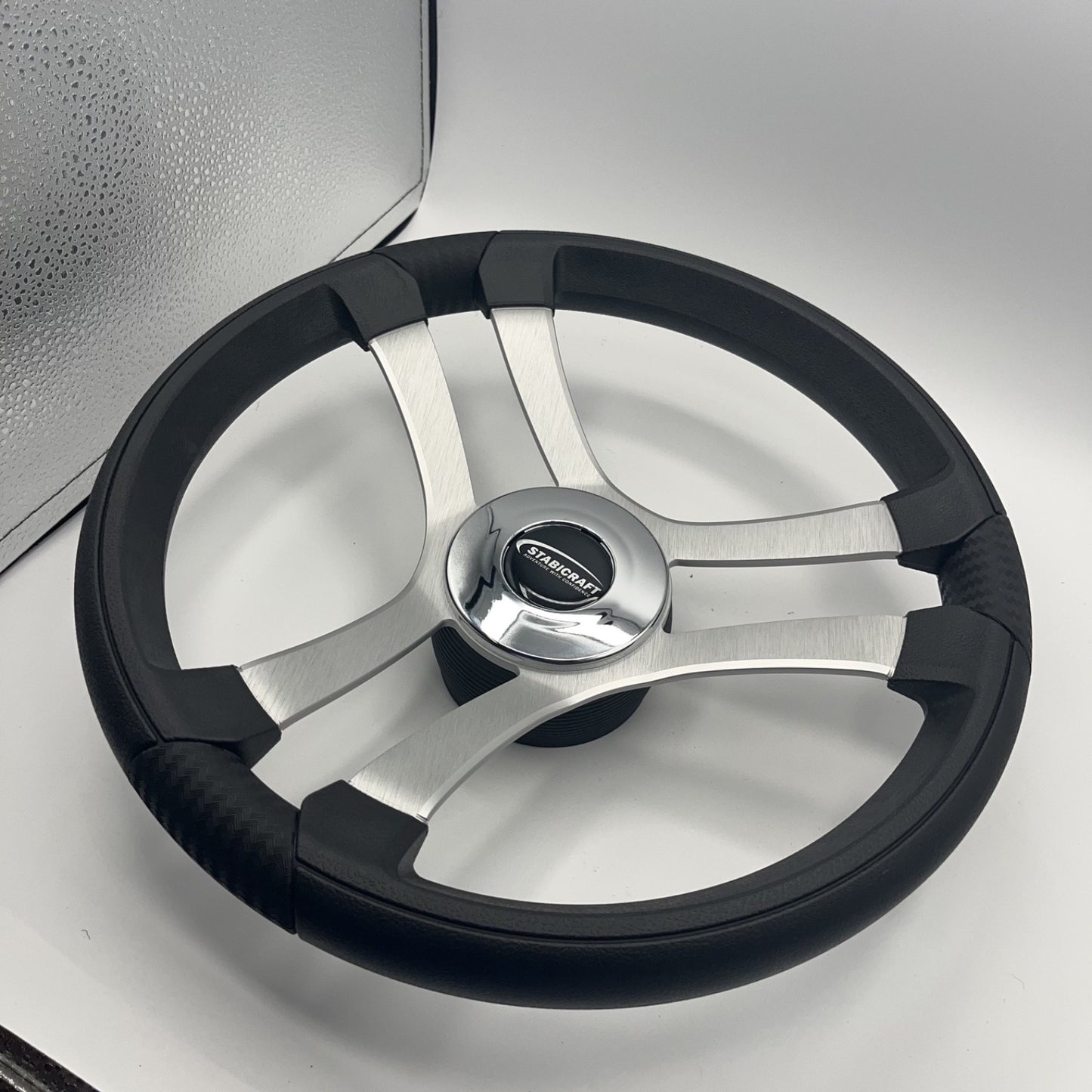 Benaco Boat Steering Wheel Brushed Aluminum Spokes | Stabicraft