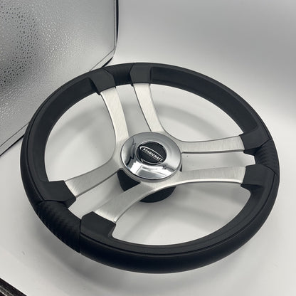 Benaco Boat Steering Wheel Brushed Aluminum Spokes | Stabicraft