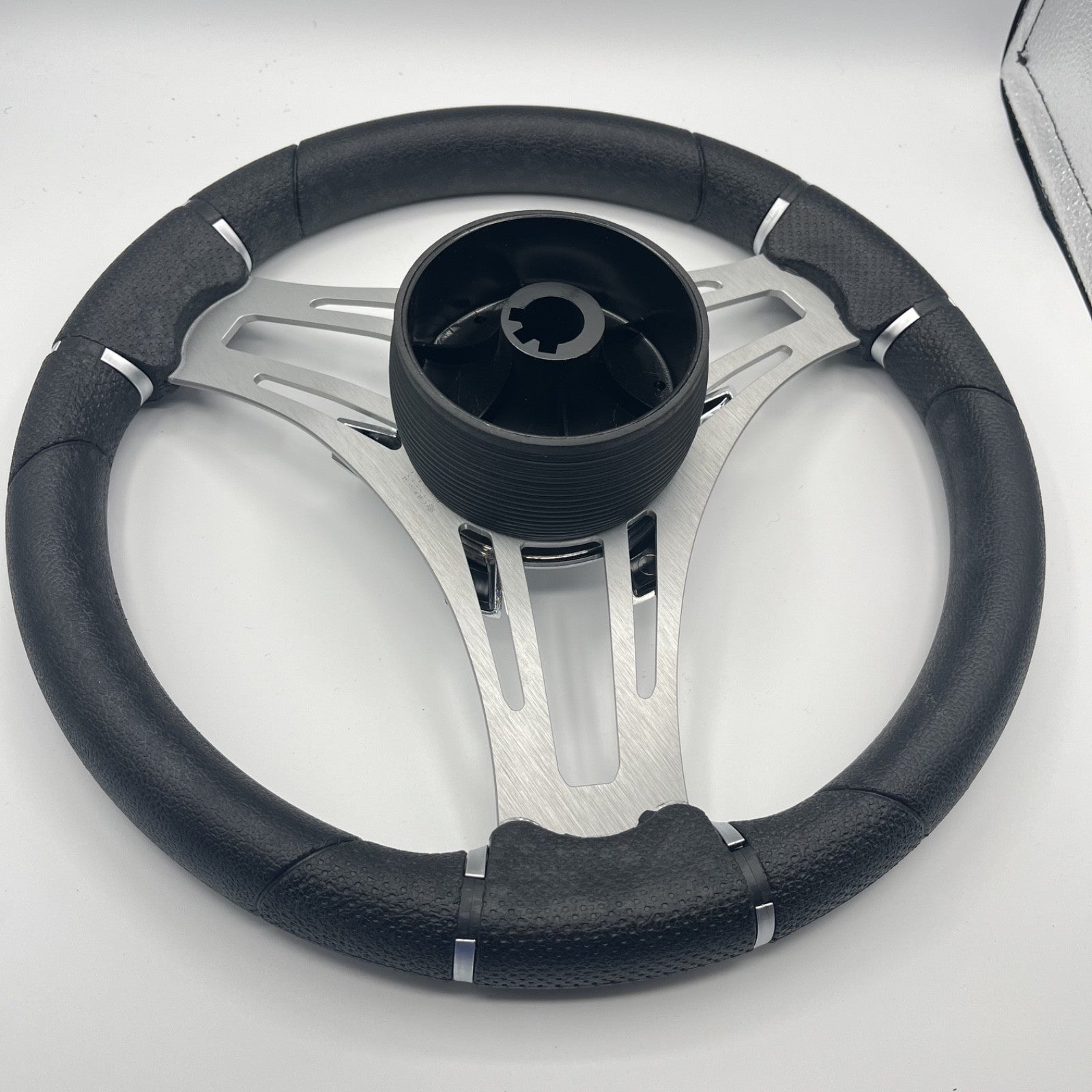 Gussi Italia Boat Steering Wheel Brushed Aluminum Spokes | Manitou Boats