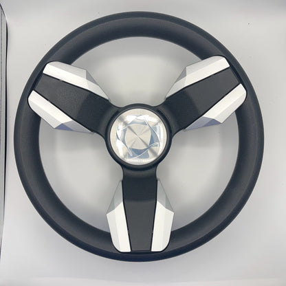 Collina Boat Steering Wheel Brushed Inserts - Keyed ONLY