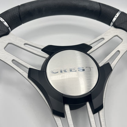 Verona Boat Steering Wheel Brush Alum Spoke | Crest Boats
