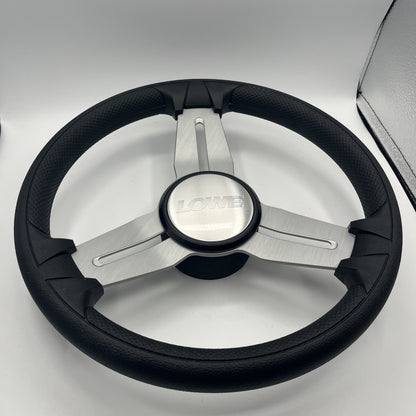 Model 15 Marine Steering Wheel Brushed Alum Spokes | Lowe Boats