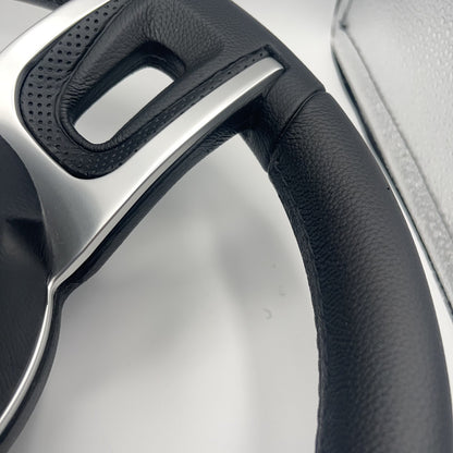 Gussi Italia Black Model 702 Steering Wheel | Monterey Boats Logo