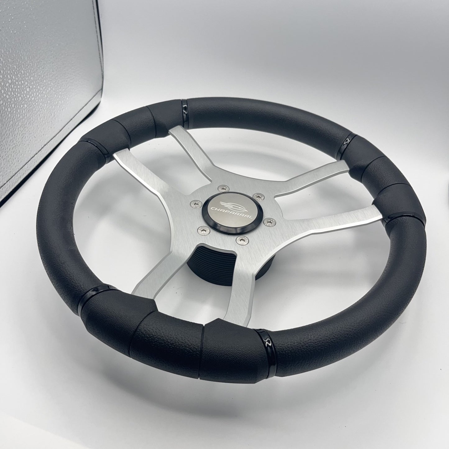 Malera Boat Steering Wheel Brushed Aluminum Spokes | Chaparral Boats