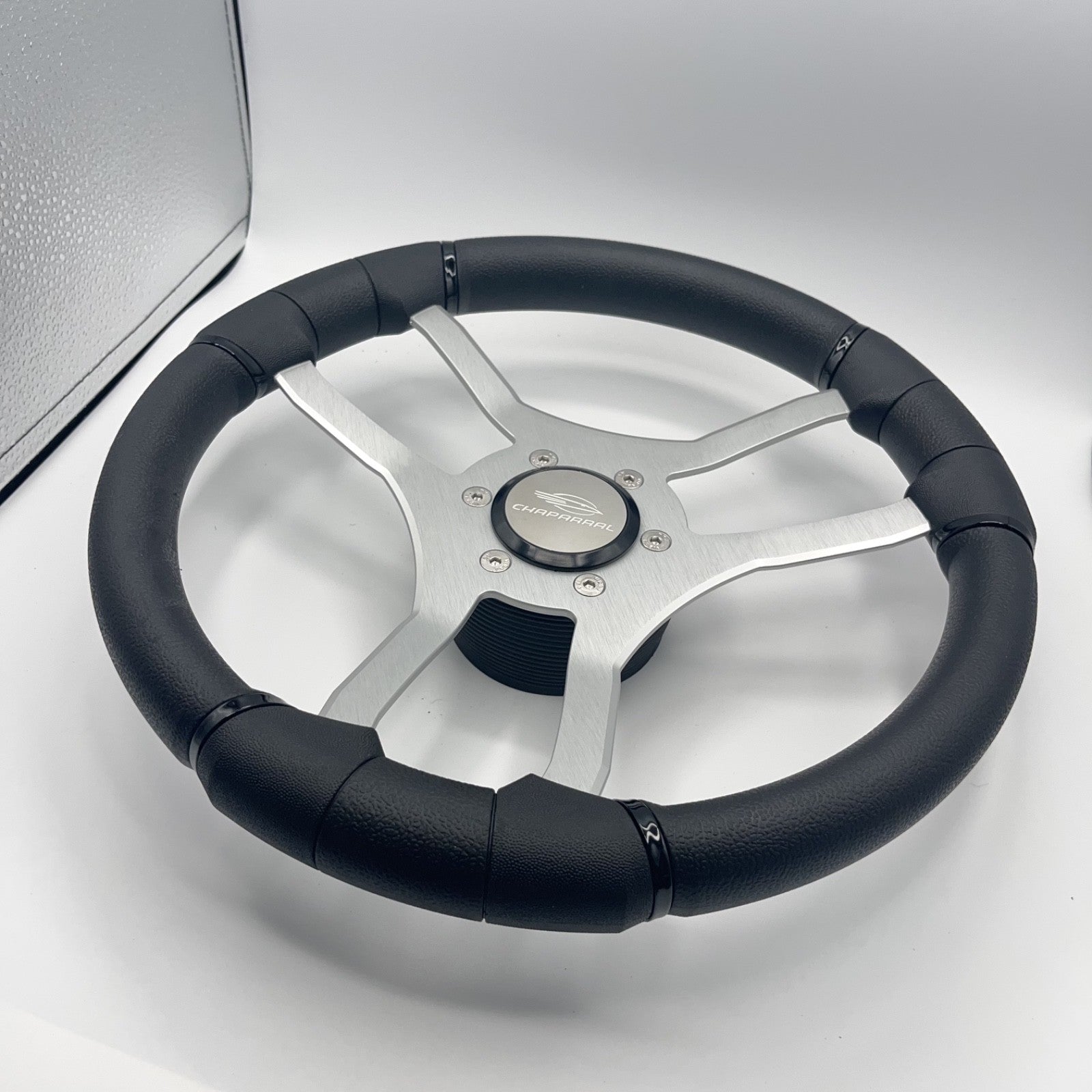 Malera Boat Steering Wheel Brushed Aluminum Spokes | Chaparral Boats