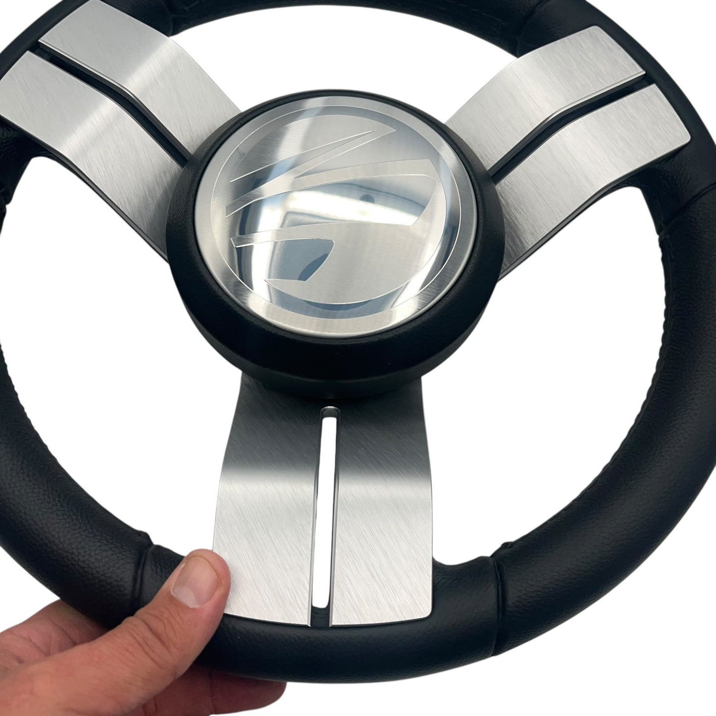 Gussi Italia Marine Steering Wheel Stainless Steel Spoke Soft Touch Rim | Tige