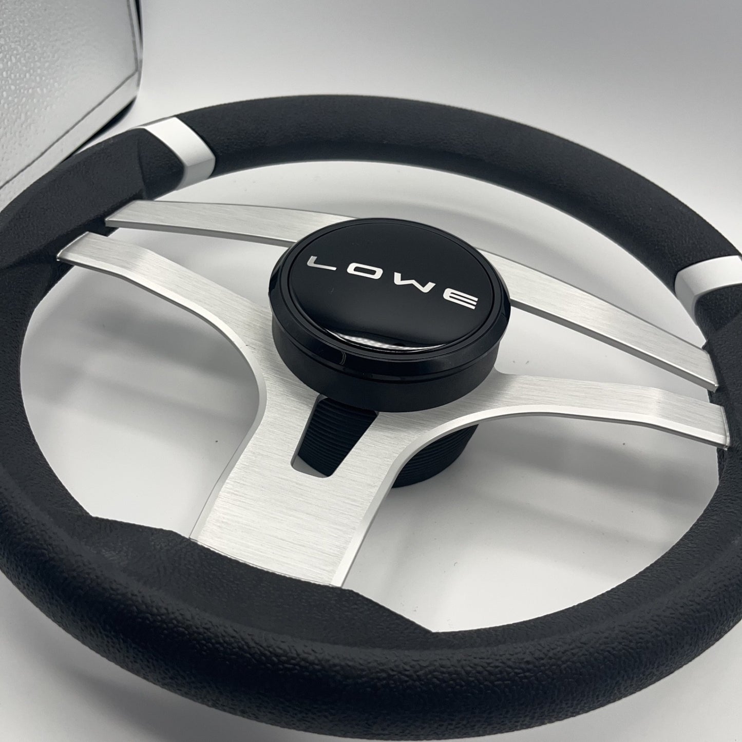 Badia Boat Steering Wheel Brushed Aluminum Spokes | Lowe Boats