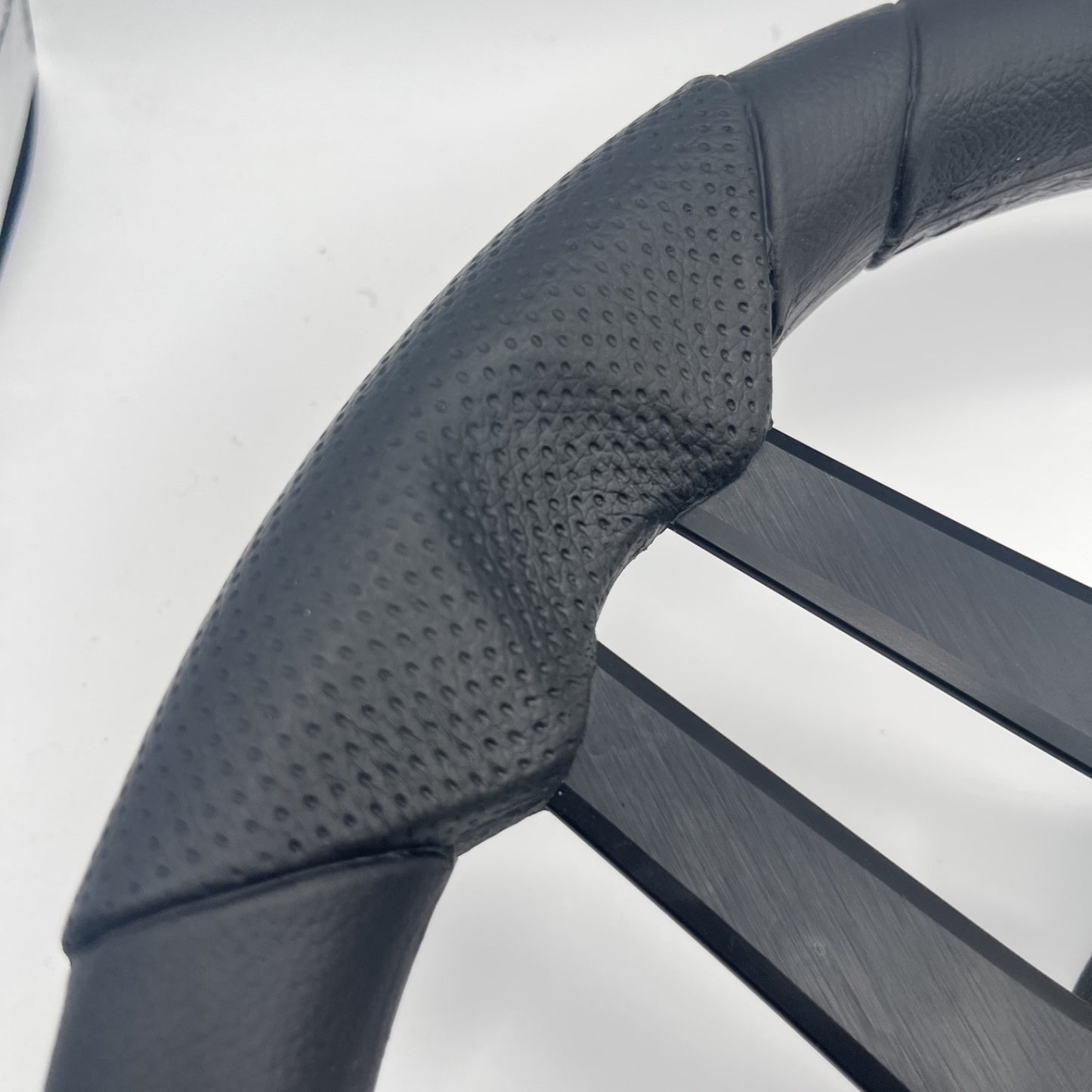 Molinara Marine Steering Wheel Black Brushed Alum Spokes | Bennington