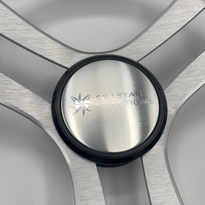 Benaco Boat Steering Wheel Brushed Aluminum Spokes | Seastar Solutions