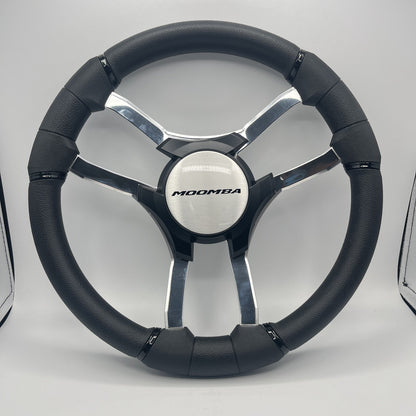 Malera Boat Steering Wheel Chrome Spokes | Moomba Chrome Star
