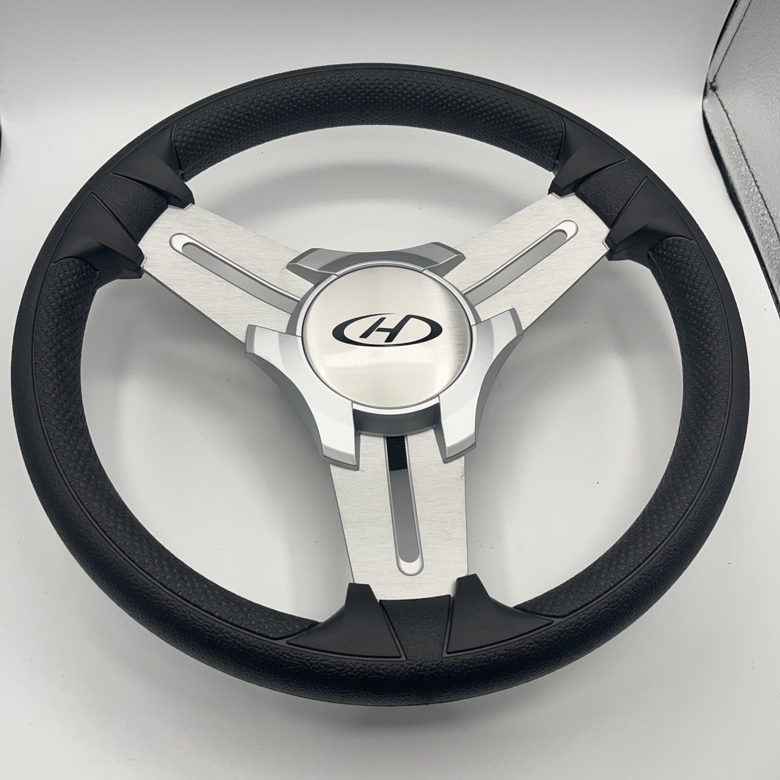 Model 15 Marine Steering Wheel Brushed Alum Spokes | HarrisKayote