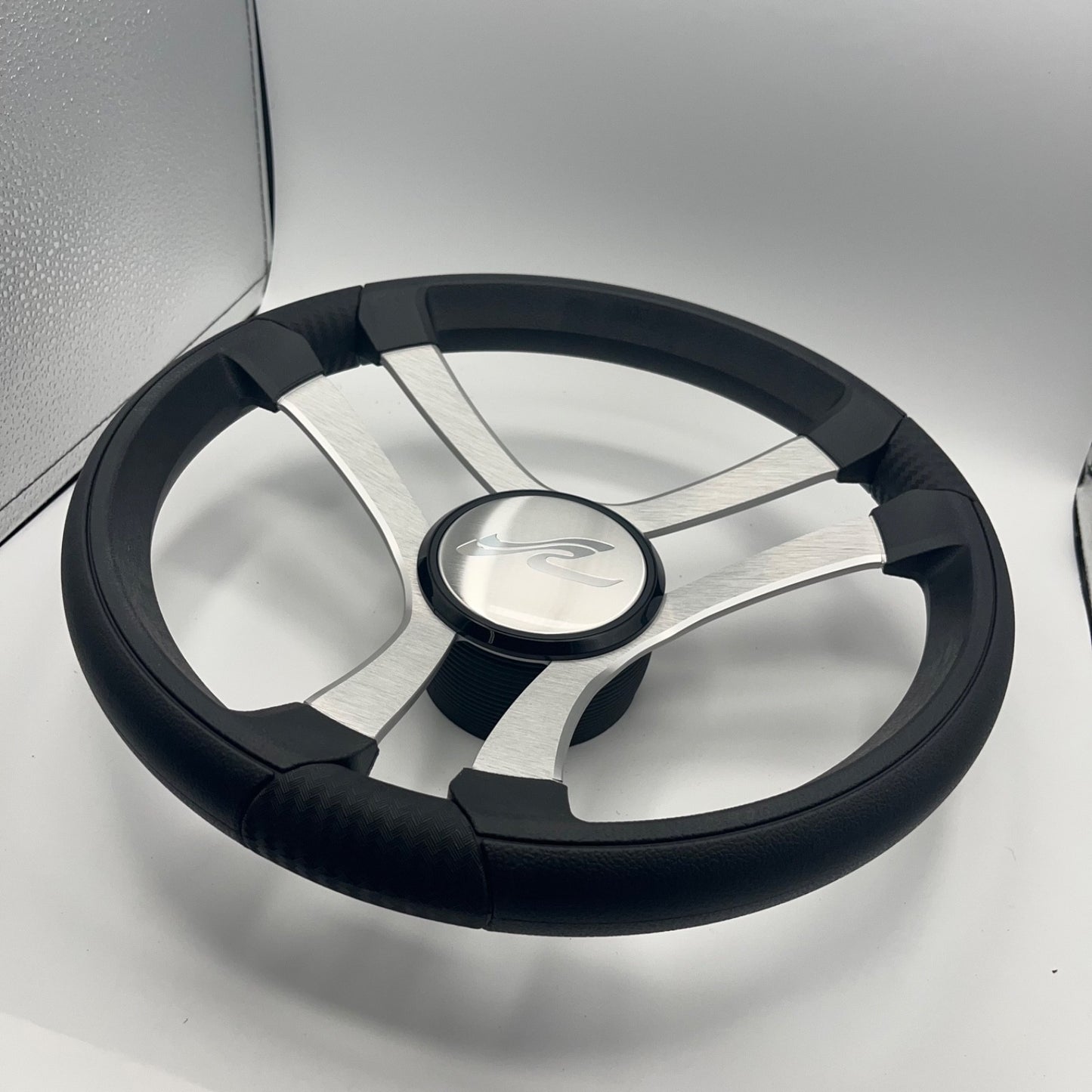 Benaco Boat Steering Wheel Brushed Aluminum Spokes | SeaRay Boats
